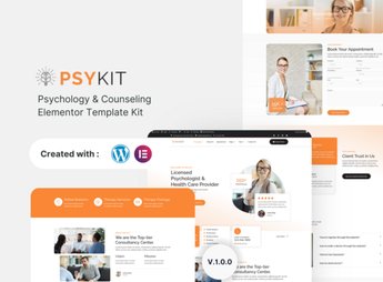 Psykit – Psychology & Counseling Elementor Template Kit