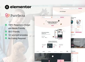 Purrfecta – Veterinary & Pet Care Elementor Pro Template Kit