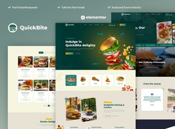 Quick Bite – Restaurant & Cafe Elementor Pro Template Kit
