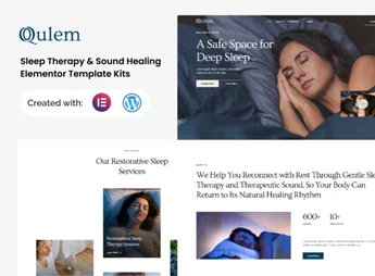 Qulem – Sleep Therapy & Sound Healing Elementor Template Kits
