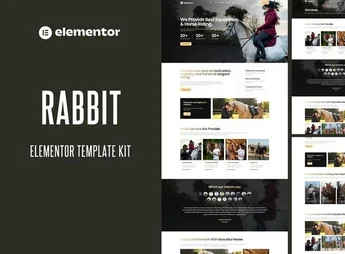 Rabbit – Equestrian & Horse Riding Club Elementor Template Kit