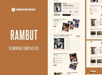 Rambut – Barbershop Elementor Pro Template Kit