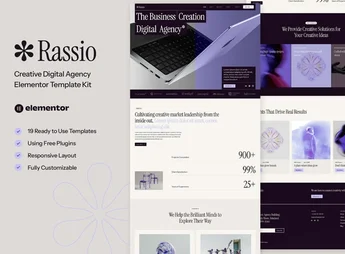 Rassio – Creative Digital Agency Elementor Template Kit