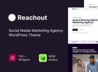 Reachout – Social Media Marketing Agency WordPress Theme