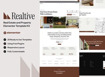 Realtive – Real Estate & Property Elementor Template Kit