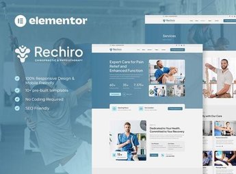 Rechiro – Chiropractic & Physiotherapy Elementor Template Kit