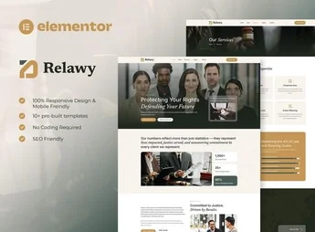 Relawy – Law Firm & Attorney Elementor Template Kit