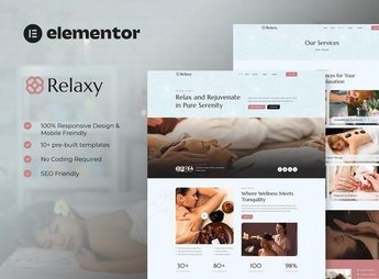 Relaxy – Spa & Wellness Elementor Template Kit