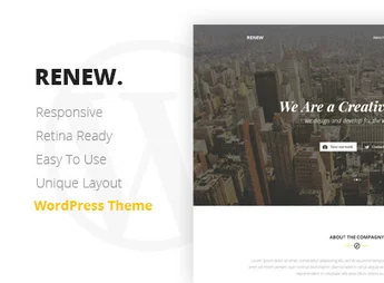 RENEW – Creative One Page WordPress Theme