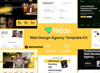 Ridda – Web Design Agency Template Kit