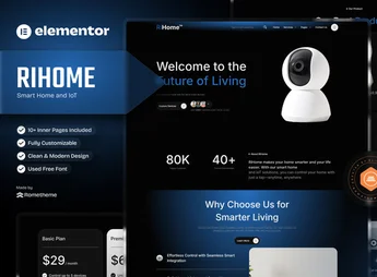 Rihome – Smart Home and IoT Elementor Template Kit