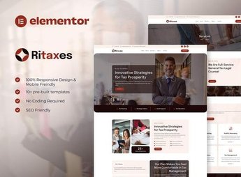 Ritaxes – Tax Advisor & Financial Consulting Elementor Template Kit