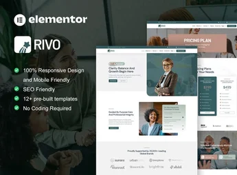 Rivo – Life Coach and Consulting Elementor Template Kit