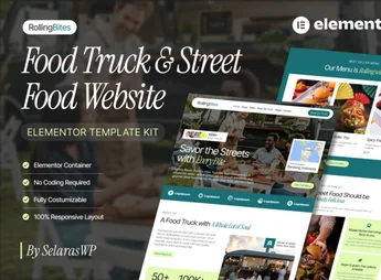 RollingBites – Food Truck & Street Food Elementor Pro Template Kit