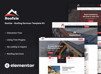 Roofsie – Roofing Services Elementor Template Kit