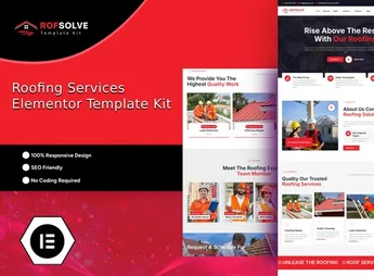 Roofsolve – Roofing Services Elementor Template Kit