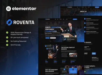 Roventa – Event & Conference Elementor Template Kit
