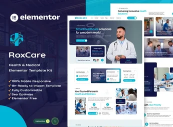 RoxCare – Health & Medical Elementor Template Kit