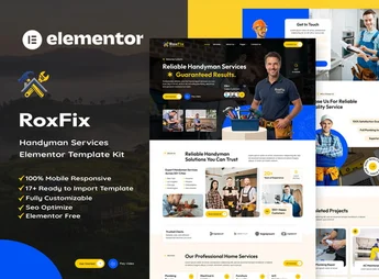 RoxFix – Handyman Services Elementor Template Kit