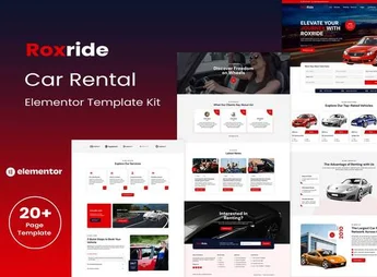 Roxride – Car Rental Elementor Template Kit