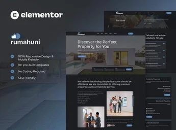 Rumahuni – Real Estate & Property Elementor Template Kit