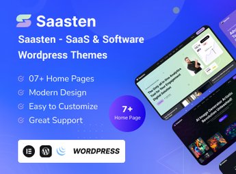 Saasten – SaaS & Software Landing WordPress Theme