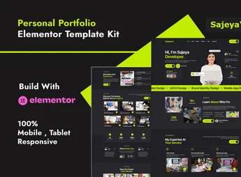 Sajeya – Personal Portfolio Elementor Template Kit