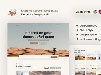 Sandtrail – Desert Safari Tours Elementor Template Kit