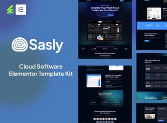Sasly – Cloud Software Agency Elementor Template Kit