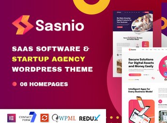 Sasnio – SaaS & Software Startup Agency WordPress Theme