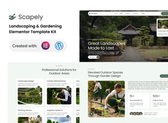 Scapely – Landscaping & Gardening Elementor Template Kit