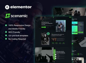 Scenamic – Video Production Service Elementor Template Kit