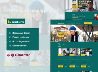 Scribble – Content Writing Service Elementor Template Kit