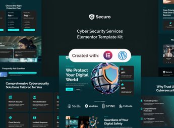 Securo – Cyber Security Services Elementor Template Kit