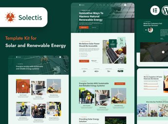 Selectis – Solar & Renewable Energy Elementor Template Kit