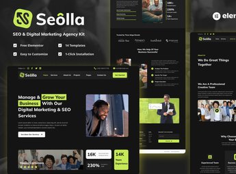 Seolla – SEO & Digital Marketing Agency Template Kit