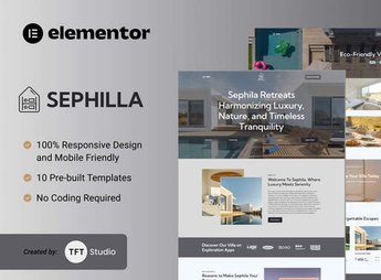 Sephilla – Premier Villa Showcase Elementor Template Kit