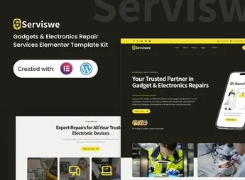 Serviswe – Gadget & Electronic Repair Service Elementor Template Kit
