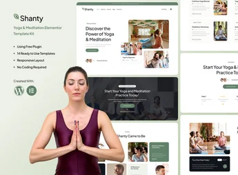 Shanty – Yoga & Meditation Elementor Template Kit