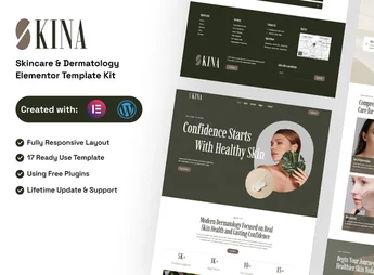Skina – Skincare & Dermatology  Elementor Template Kit