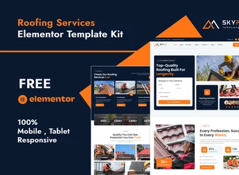 SkyFix – Roofing Services Elementor Template Kit