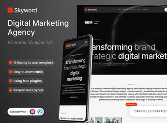 Skyword – Digital Marketing Agency Elementor Template Kit
