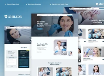 Smileon – Dentist & Dental Clinic Elementor Pro Template Kit
