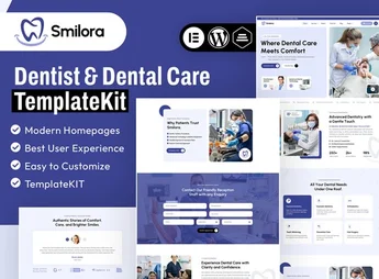 Smilora – Dentist & Dental Care Elementor Template Kit