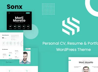 Sonx – Personal Resume and Portfolio WordPress Theme