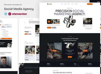 Sopint – Social Madia Agency Elementor Template Kit