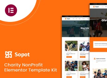 Sopot – Charity Elementor Pro Template Kit