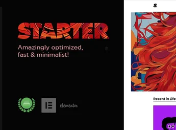 Starter – Optimized, fast & minimalist blog theme!
