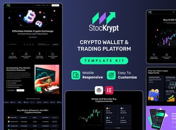 Stockrypt – Online Trading & Investment Elementor Template Kit