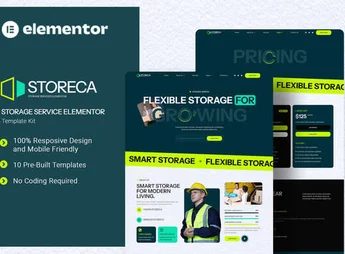 Storeca – Storage Service Elementor Template Kit